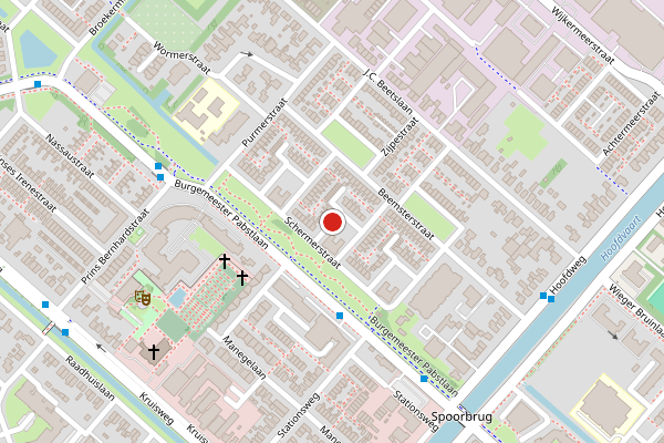 Brandweer-melding op Berkmeerstraat, Hoofddorp op 2 augustus, kaart-overzicht