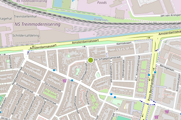 Ambulance-melding op Dr. Schaepmanstraat, Haarlem op 2 augustus, kaart-overzicht