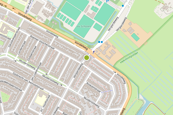 Ambulance-melding op Vergierdeweg, Haarlem op 2 augustus, kaart-overzicht