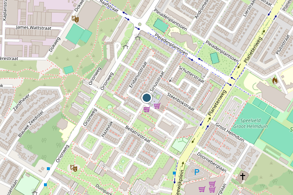 Politie-melding op Siriusstraat, IJmuiden op 2 augustus, kaart-overzicht