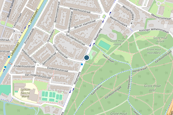 Politie-melding op Wagenweg, Haarlem op 3 augustus, kaart-overzicht
