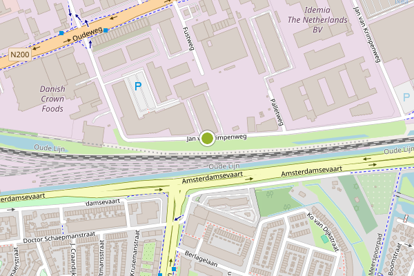 Ambulance-melding op Jan van Krimpenweg, Haarlem op 3 augustus, kaart-overzicht