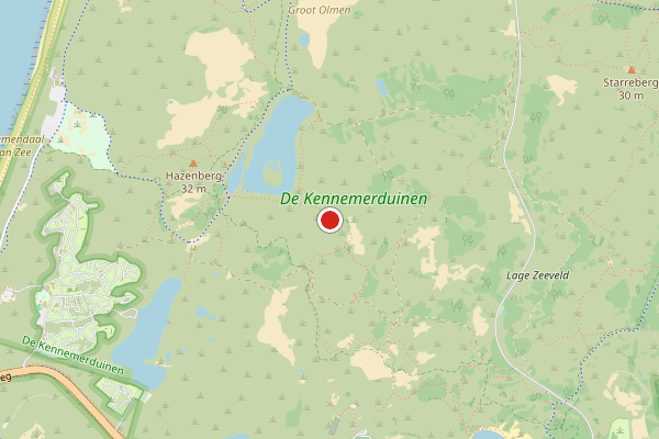 Brandweer-melding op Overveen op 3 augustus, kaart-overzicht
