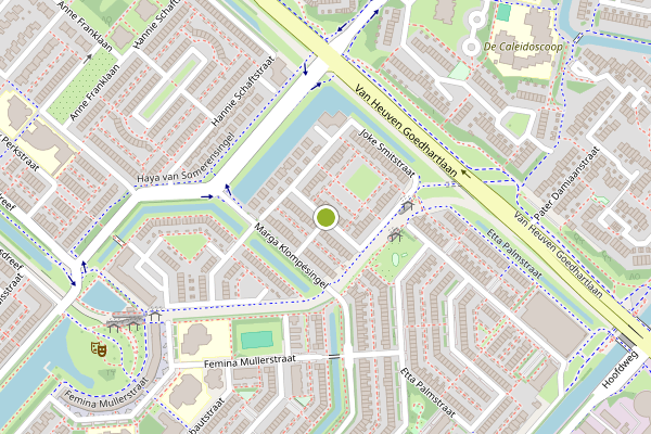 Ambulance-melding op Joke Smitstraat, Hoofddorp op 3 augustus, kaart-overzicht