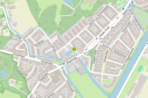 Ambulance-melding op Dr. J.Th. de Visserstraat, Heemstede op 4 augustus, kaart-overzicht