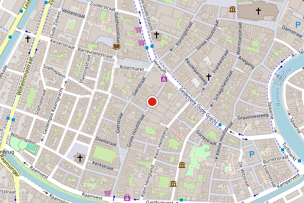 Brandweer-melding op Grote Houtstraat, Haarlem op 4 augustus, kaart-overzicht