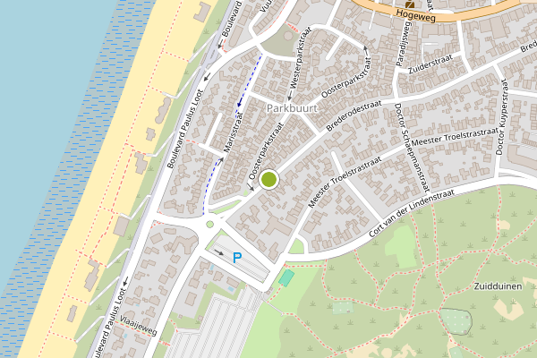 Ambulance-melding op Brederodestraat, Zandvoort op 4 augustus, kaart-overzicht