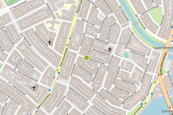Ambulance-melding op Preangerstraat, Haarlem op 4 augustus, kaart-overzicht