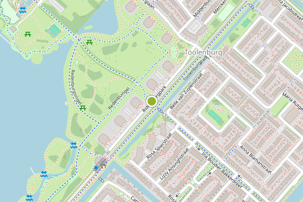 Ambulance-melding op Ridderburgpark, Hoofddorp op 4 augustus, kaart-overzicht