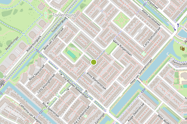 Ambulance-melding op Anna Blamanstraat, Hoofddorp op 4 augustus, kaart-overzicht