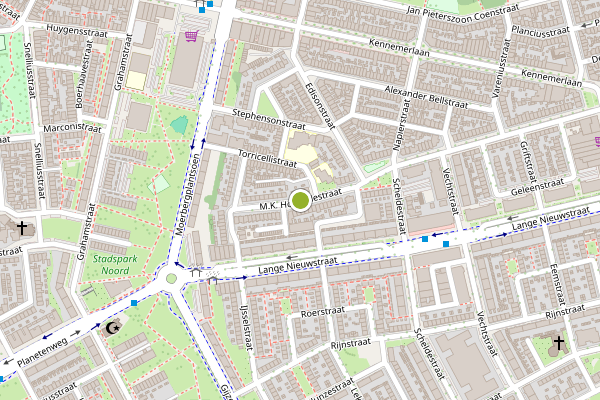 Ambulance-melding op M.K. Hofstedestraat, IJmuiden op 4 augustus, kaart-overzicht