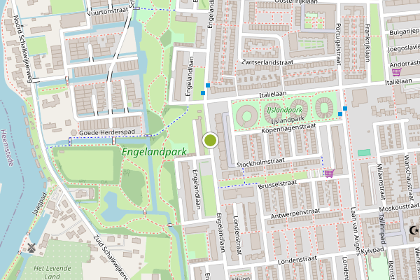 Ambulance-melding op Engelandlaan, Haarlem op 5 augustus, kaart-overzicht