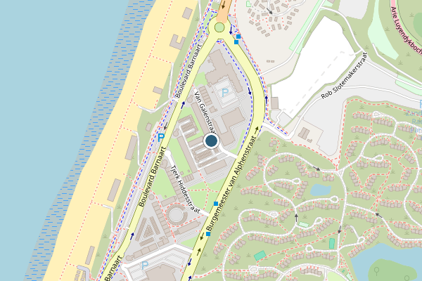Politie-melding op van Galenstraat, Zandvoort op 5 augustus, kaart-overzicht