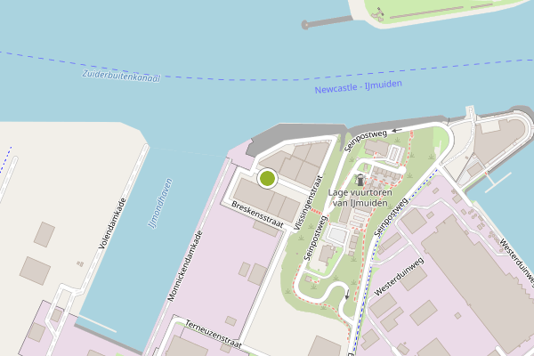 Ambulance-melding op Breskensstraat, IJmuiden op 5 augustus, kaart-overzicht
