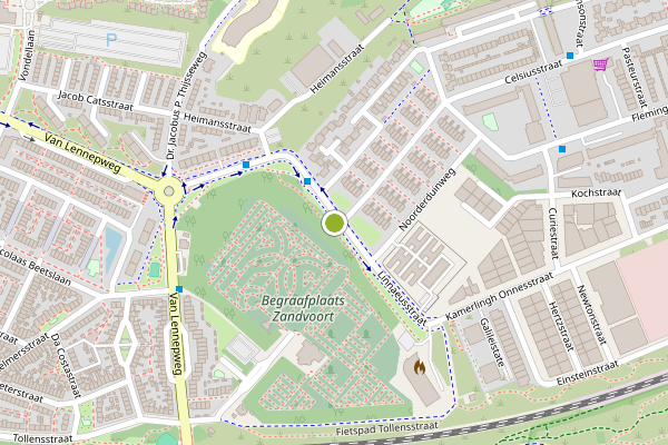 Ambulance-melding op Linnaeusstraat, Zandvoort op 5 augustus, kaart-overzicht