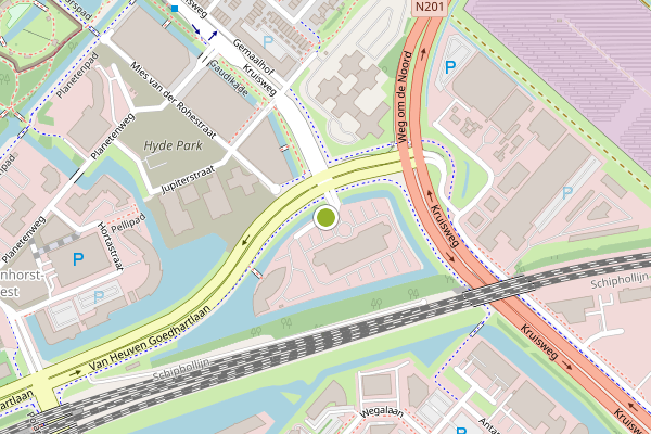 Ambulance-melding op Planeetbaan, Hoofddorp op 5 augustus, kaart-overzicht