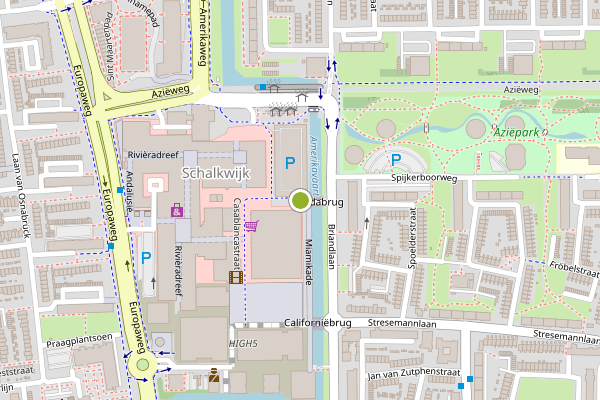 Ambulance-melding op Floridastraat, Haarlem op 5 augustus, kaart-overzicht