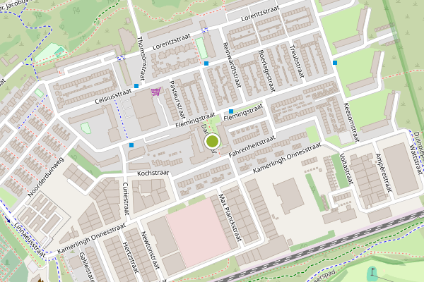 Ambulance-melding op Darwinhof, Zandvoort op 6 augustus, kaart-overzicht