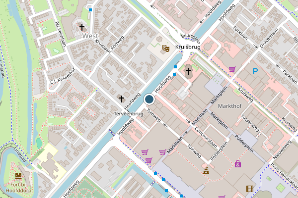 Politie-melding op Hoofdweg, Hoofddorp op 6 augustus, kaart-overzicht