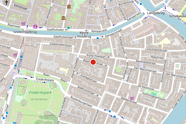 Brandweer-melding op Bloemhofstraat, Haarlem op 7 augustus, kaart-overzicht