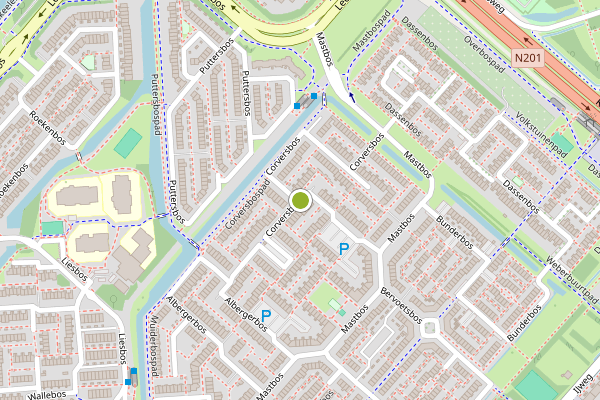 Ambulance-melding op Corversbos, Hoofddorp op 7 augustus, kaart-overzicht
