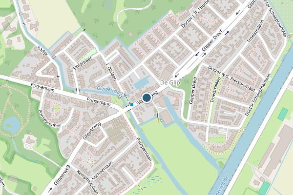 Politie-melding op Glipperweg, Heemstede op 26 mei, kaart-overzicht