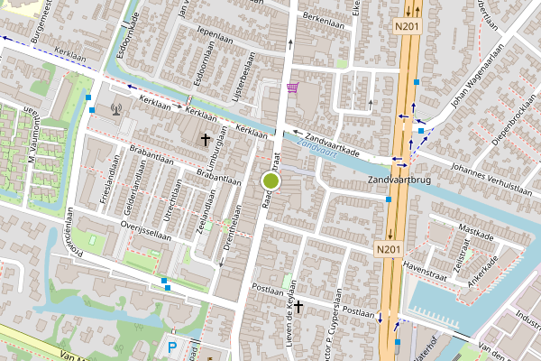 Ambulance-melding op Raadhuisstraat, Heemstede op 26 mei, kaart-overzicht