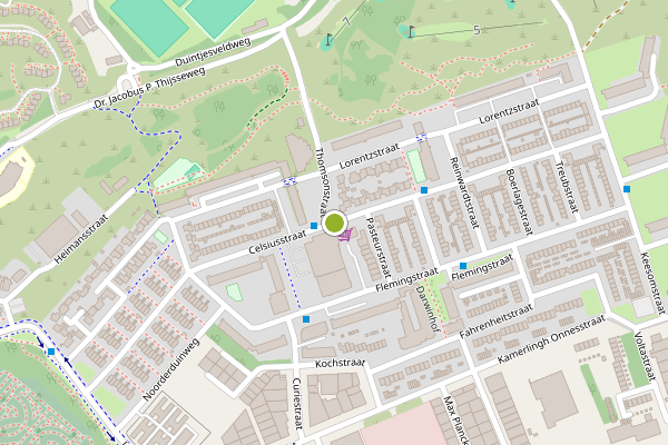 Ambulance-melding op Celsiusstraat, Zandvoort op 28 mei, kaart-overzicht
