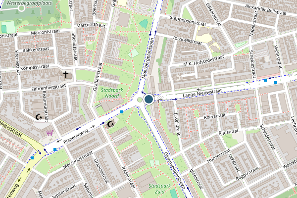 Politie-melding op Lange Nieuwstraat, IJmuiden op 28 mei, kaart-overzicht
