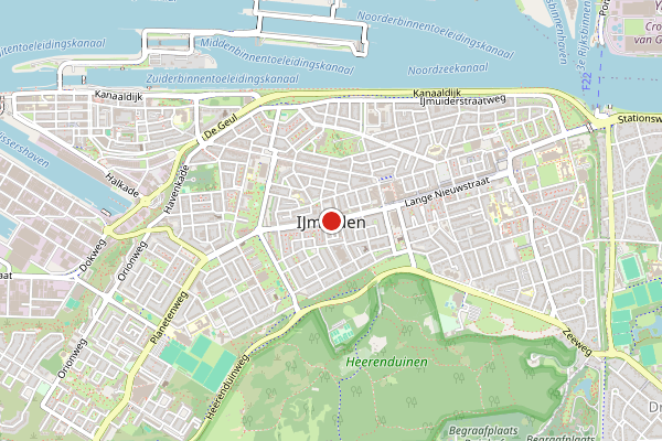 Brandweer-melding op Kompasstraat, IJmuiden op 27 mei, kaart-overzicht