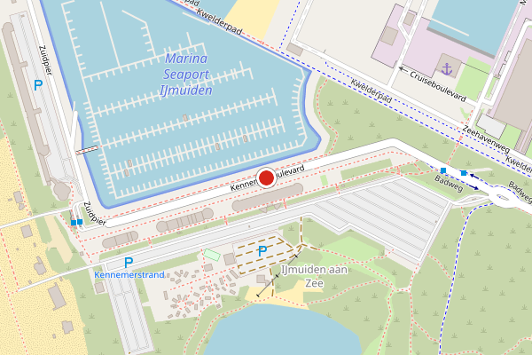 Brandweer-melding op Kennemerboulevard, IJmuiden op 26 mei, kaart-overzicht