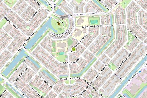 Ambulance-melding op Mathilde Wibautstraat, Hoofddorp op 28 mei, kaart-overzicht