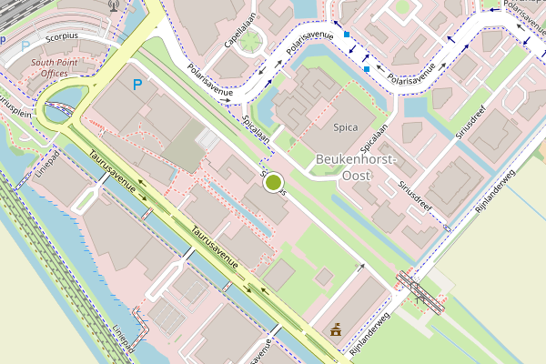 Ambulance-melding op Scorpius, Hoofddorp op 28 mei, kaart-overzicht