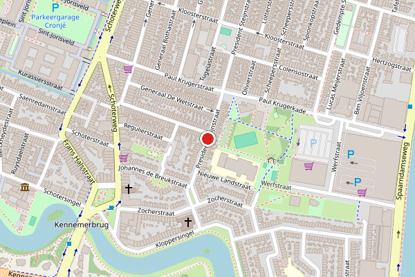 Brandweer-melding op President Steijnstraat, Haarlem op 29 mei, kaart-overzicht