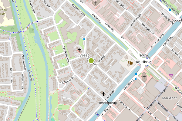 Ambulance-melding op Kruislaan, Hoofddorp op 29 mei, kaart-overzicht