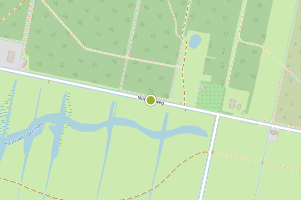 Ambulance-melding op Noorderweg, Halfweg op 19 april, kaart-overzicht