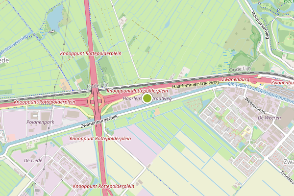 Ambulance-melding op Haarlemmerstraatweg, Halfweg op 19 mei, kaart-overzicht