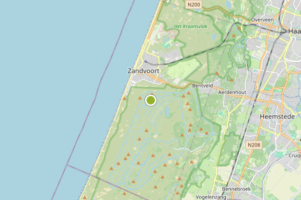Ambulance-melding op Zandvoort op 29 mei, kaart-overzicht