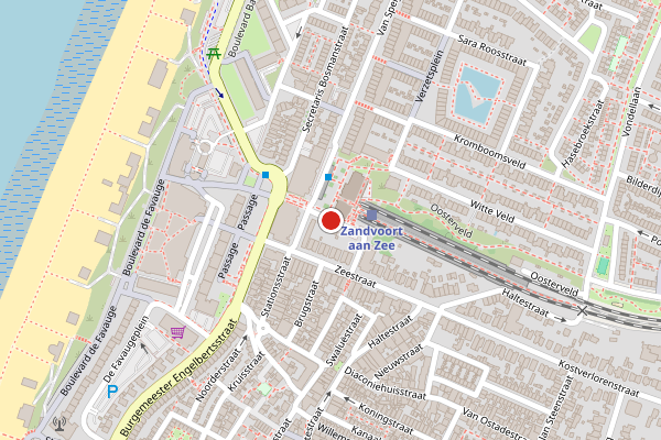 Brandweer-melding op Eltzbacherstraat, Zandvoort op 30 mei, kaart-overzicht