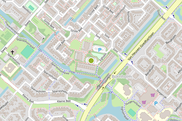 Ambulance-melding op Egholm, Hoofddorp op 30 mei, kaart-overzicht