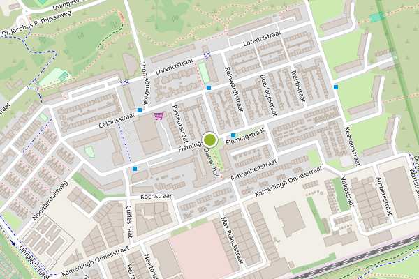 Ambulance-melding op Flemingstraat, Zandvoort op 30 mei, kaart-overzicht