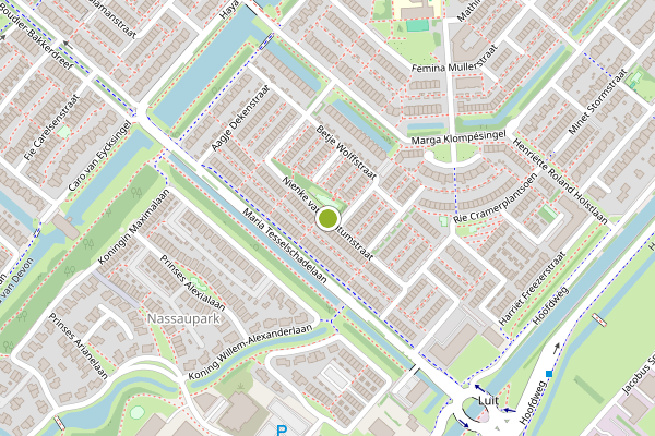 Ambulance-melding op Nienke van Hichtumstraat, Hoofddorp op 1 juni, kaart-overzicht