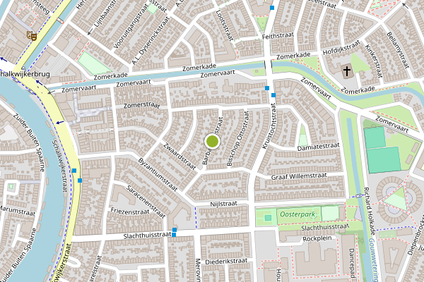 Ambulance-melding op Barbarossastraat, Haarlem op 2 juni, kaart-overzicht