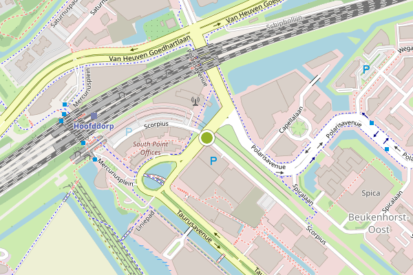 Ambulance-melding op Taurusavenue, Hoofddorp op 2 juni, kaart-overzicht