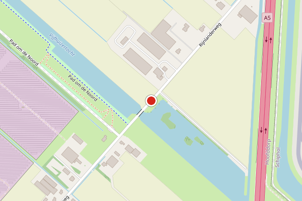 Brandweer-melding op Rijnlanderweg, Hoofddorp op 2 juni, kaart-overzicht