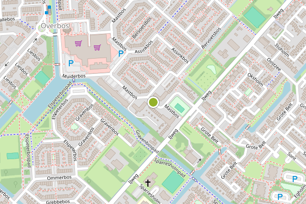 Ambulance-melding op Mastbos, Hoofddorp op 1 juni, kaart-overzicht
