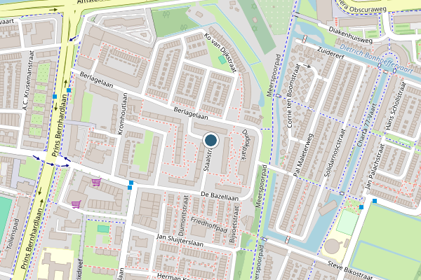 Politie-melding op Staalstraat, Haarlem op 2 juni, kaart-overzicht