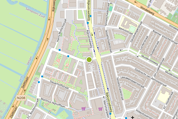 Ambulance-melding op Jan Campertstraat, Haarlem op 2 juni, kaart-overzicht