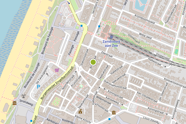 Ambulance-melding op Brugstraat, Zandvoort op 3 juni, kaart-overzicht