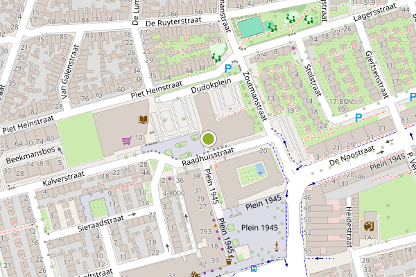 Ambulance-melding op Dudokplein, IJmuiden op 3 juni, kaart-overzicht